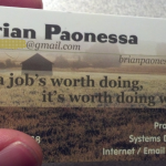 Brian Paonessa's Business -- card v2