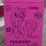 My Little Pony Cabinet after Stenciling