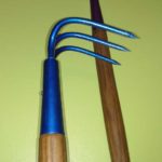 Blue and Purple Small, Long-Handled Garden Cultivators