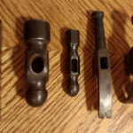 Tiny old Rusty Hammers - Top Down